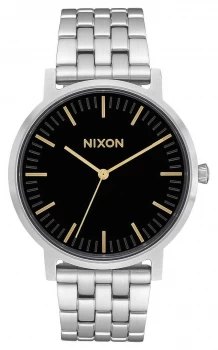 Image of Nixon Porter Black / Gold Stainless Steel Bracelet Watch