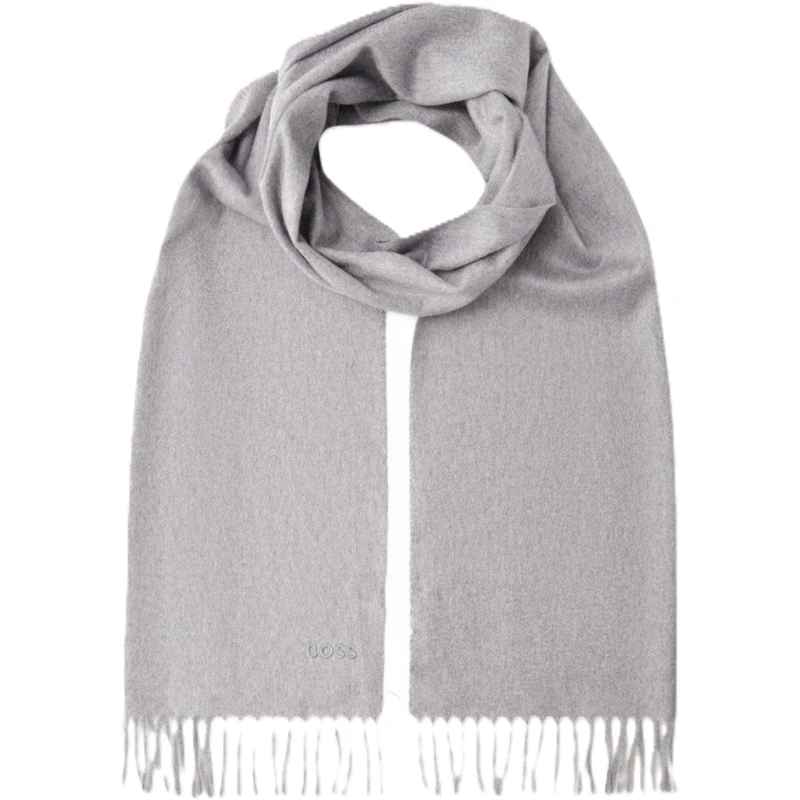 Image of Boss Mens T Scottas Lightweight Scarf Silver male One Size