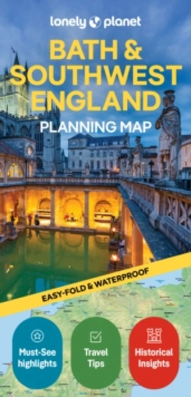 Image of Lonely Planet Bath & Southwest England Planning Map Sheet map, folded