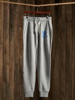 Image of Superdry Track & Field Classic Joggers, Light Grey, Size 6, Women