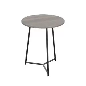 Image of Jemini Trinity Mid Table 600x600x735mm Grey OakBlack KF823452 KF823452