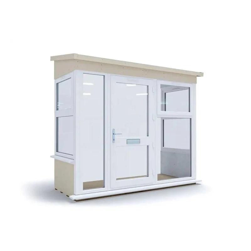 Image of Dunster House Composite Addporch W2.5M X D1.0M, Upvc Windows & Door, Superfelt Included, Right Door Config