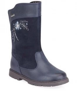Image of Start-rite Girls Splash Waterproof Boot, Navy, Size 11 Younger