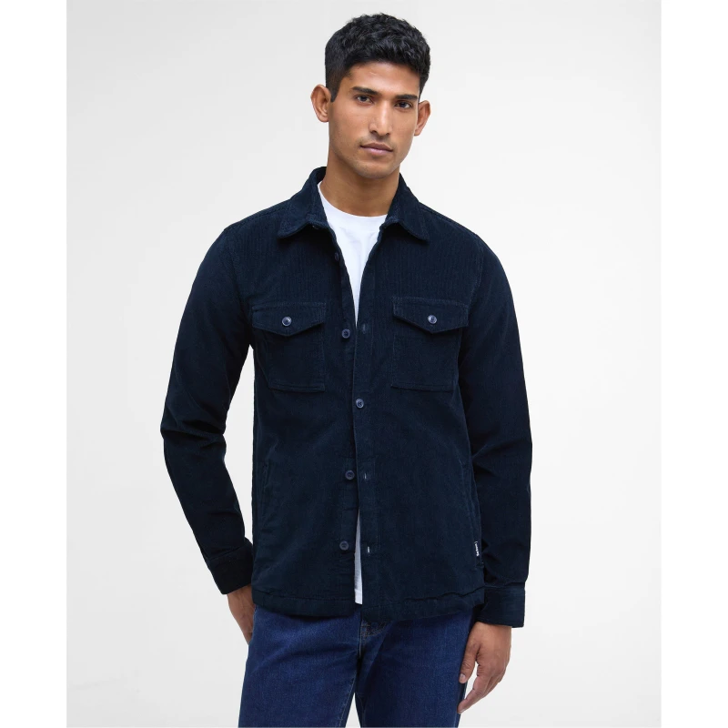 Image of Barbour Barbour Cord Overshirt - Blue Blue M