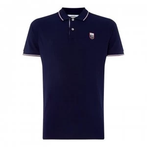 Image of Gant LM Twin Short Sleeve Polo Shirt - Blue 433