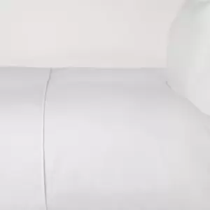 Image of Belledorm 100% Cotton Sateen Duvet Cover (Single) (White) - White