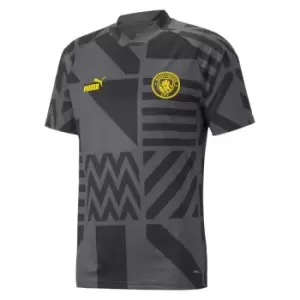 Image of 2022-2023 Man City Pre-Match Jersey (Black)