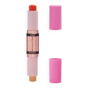 Image of Revolution Blush & Highlight Stick - Coral Dew
