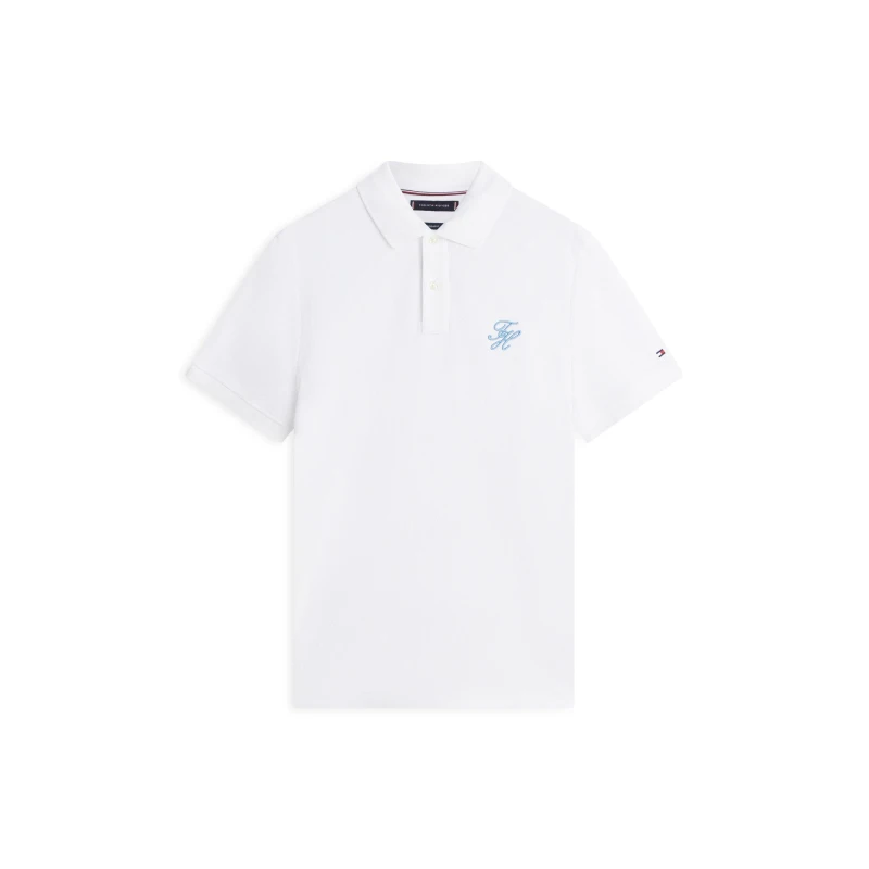 Image of Tommy Hilfiger Tommy ScriptReg Polo Sn63 White male M
