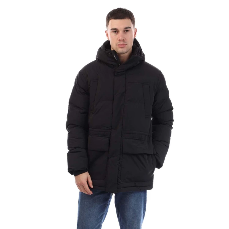Image of Duck and Cover Fletchley Puffer Jacket Black male S