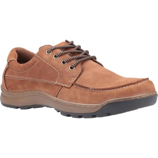 Image of Hush Puppies Mens Tucker Leather Lace Up Shoes - UK 9
