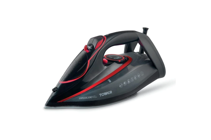 Image of Tower CeraGlide XL T22032RED 3100 Watt Iron - Black