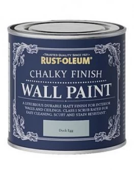 Image of Rust-Oleum Chalky Wall Paint Duck Egg 125Ml