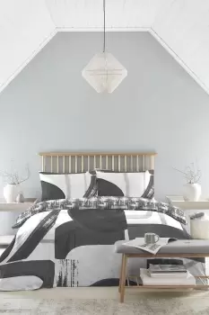 Image of Glyph Sustainable Range Geo Shapes And Stripes Duvet Cover Set