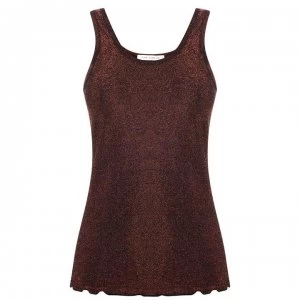 Image of Sofie Schnoor Frigga Shimmer Vest Top - Copper