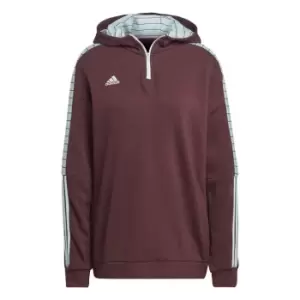 Image of adidas Tiro Hoodie Womens - Red