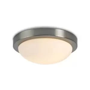 Image of Ceiling lamp bathroom Porter Nickel satin 2 bulbs 11cm