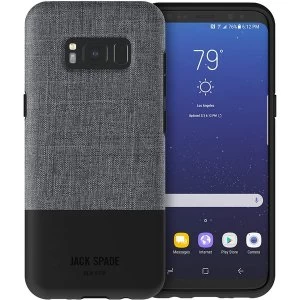 Image of Jack Spade Color-Block Case for Samsung Galaxy S8 - Tech Oxford Grey/Black