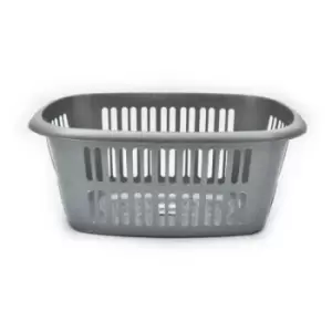 Image of TML Rectangular Laundry Basket (50L) (Silver) - Silver