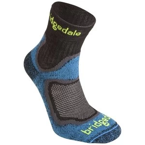 Image of Bridgedale Mens Cool Fusion Run Speed Trail Socks Blue Medium