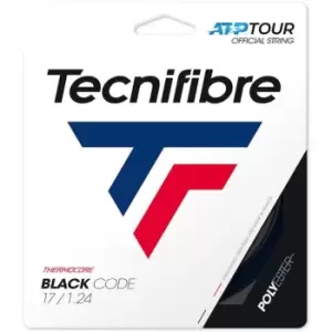 Image of Tecnifibre Black Code Polyester String Set - Black
