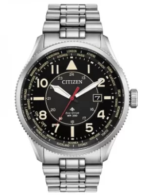 Image of Citizen Mens Promaster Nighthawk Black Dial Bracelet Watch BX1010-53E