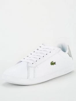 Image of Lacoste Graduate 120 Trainer - White Silver