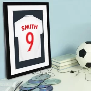 Image of Personalised England Football Shirt Print