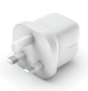 Image of Belkin 30W Power Delivery USB-C GaN Wall Charger - White