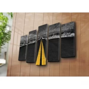 Image of 5PATK-122 Multicolor Decorative Canvas Painting (5 Pieces)