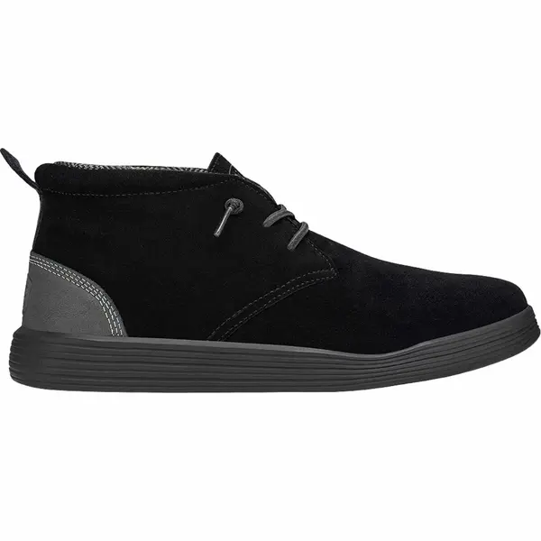 Image of Hey Dude Mens Jo Lace Up Chukka Ankle Boots - UK 7 Black male GDE2670BLK7