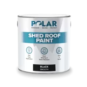 Image of Polar Specialist Coatings Polar Shed Roof Paint 2.5 Litres Black