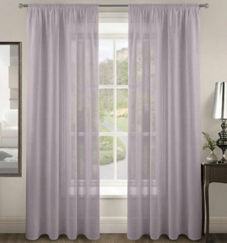 Image of Velosso Riva Slot Top Voile Panel - Mauve