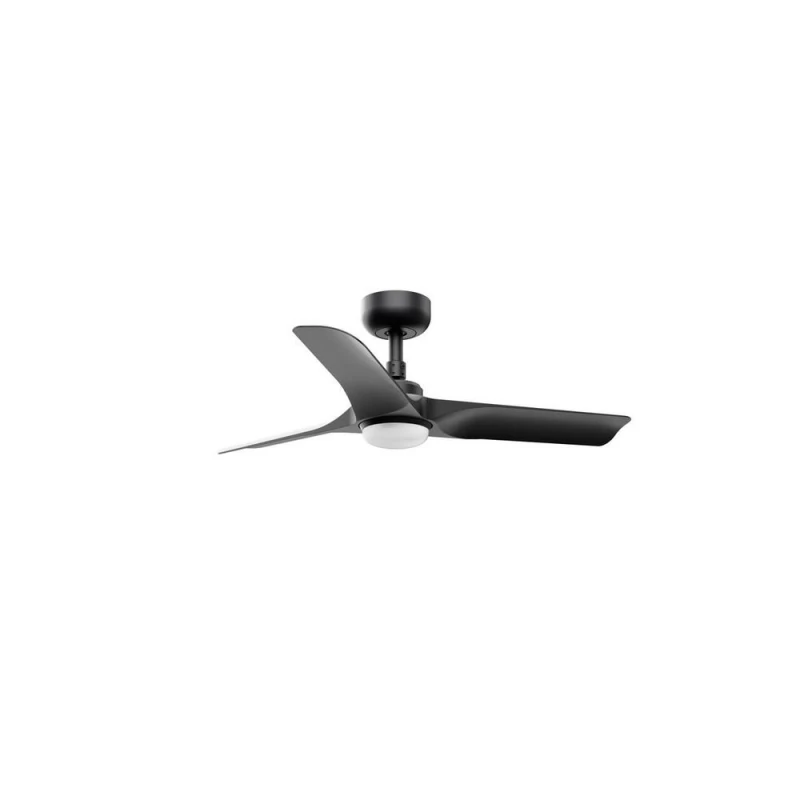 Image of Netlighting Hey Small LED Black DC Ceiling Fan 6 Speed Black Unisex
