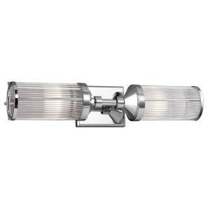 Image of 2 Light Indoor Wall Light Chrome IP44, G9
