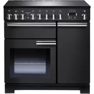 Image of Rangemaster Professional Deluxe 90cm Electric Induction Range Cooker - Black
