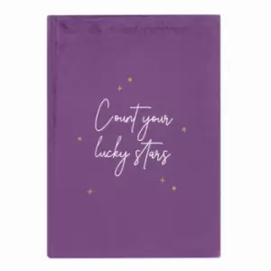 Image of Purple Velvet Star Sign Notebook