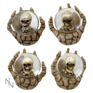 Image of The Forgotten Pack Of 4 Skull Globes