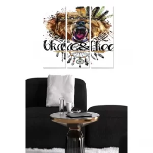 Image of MDF597755813 Multicolor Decorative MDF Painting (3 Pieces)