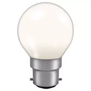Image of Crompton Lamps 15W Golfball B22 Dimmable Colourglazed IP65 White