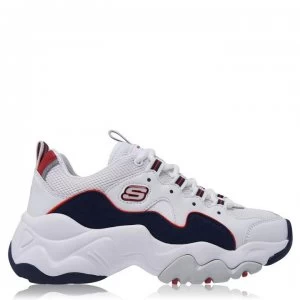 Image of Skechers DLite 3 Zen Trainers Ladies - White/Navy