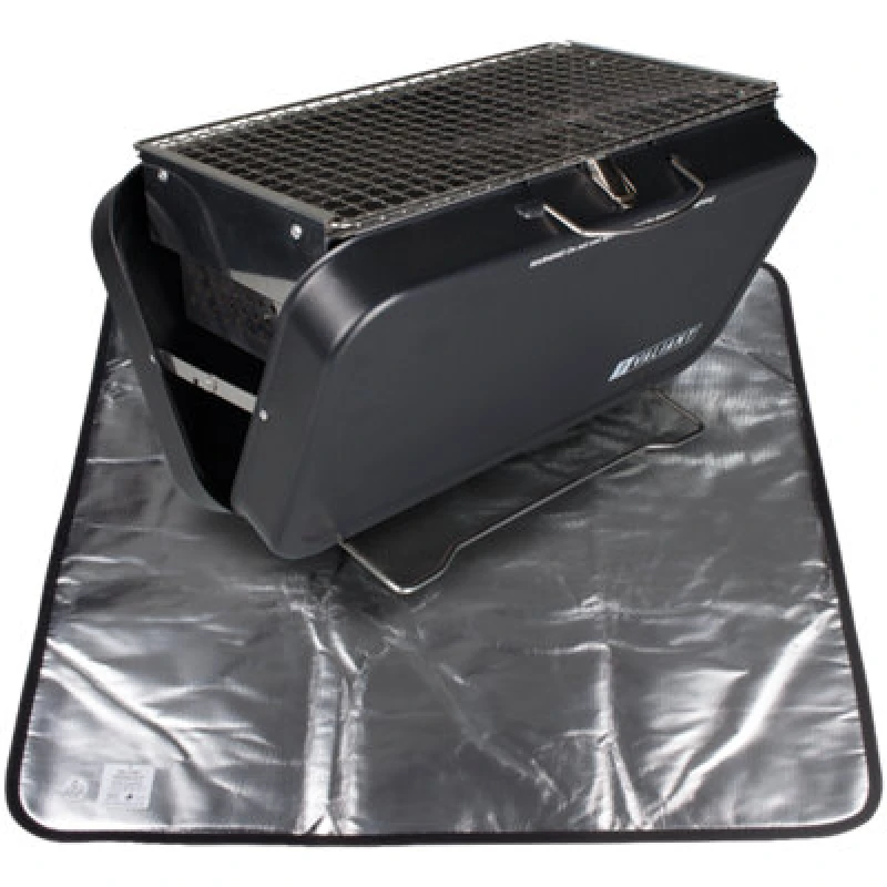 Image of Valiant Valiant Portable BBQ Grill and Heat Protective Ground Mat in Black Size: 6 Person Black 6 Person Unisex 5061026620257