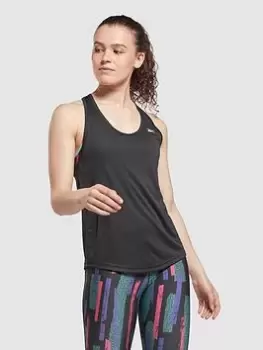 Image of Reebok Workout Ready Us Mesh Tank - Black Size M Women