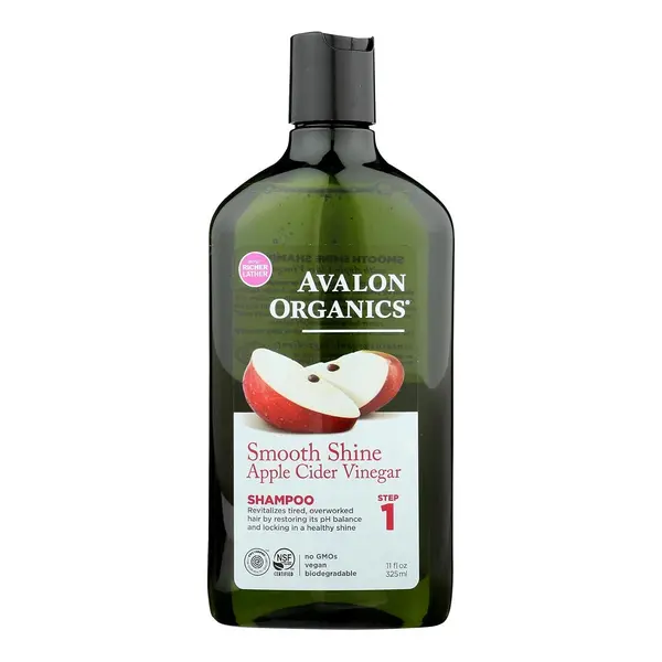 Image of Avalon Organics Smooth Shine Apple Cider Vinegar Shampoo 325ml