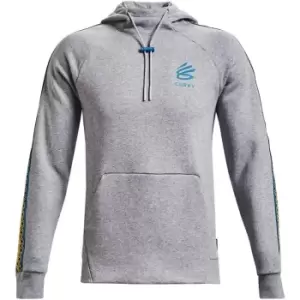 Image of Under Armour Curry Fleece Pull Over Hoodie Mens - Grey