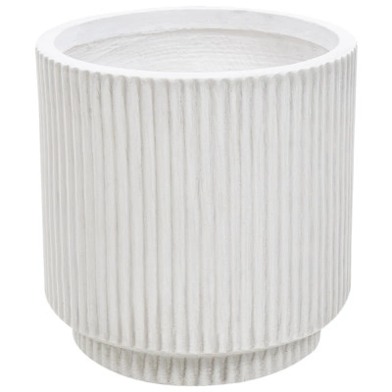 Image of Beliani Plant Pot Daria 24cm Off-White
