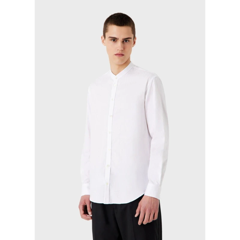 Image of Emporio Armani Shirt Oxford Shirt - Long Sleeve S Multi 29831299350