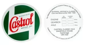 Image of Indoor Vinyl Sticker Green Castrol Classic Window Castrol CLASSIC STR597