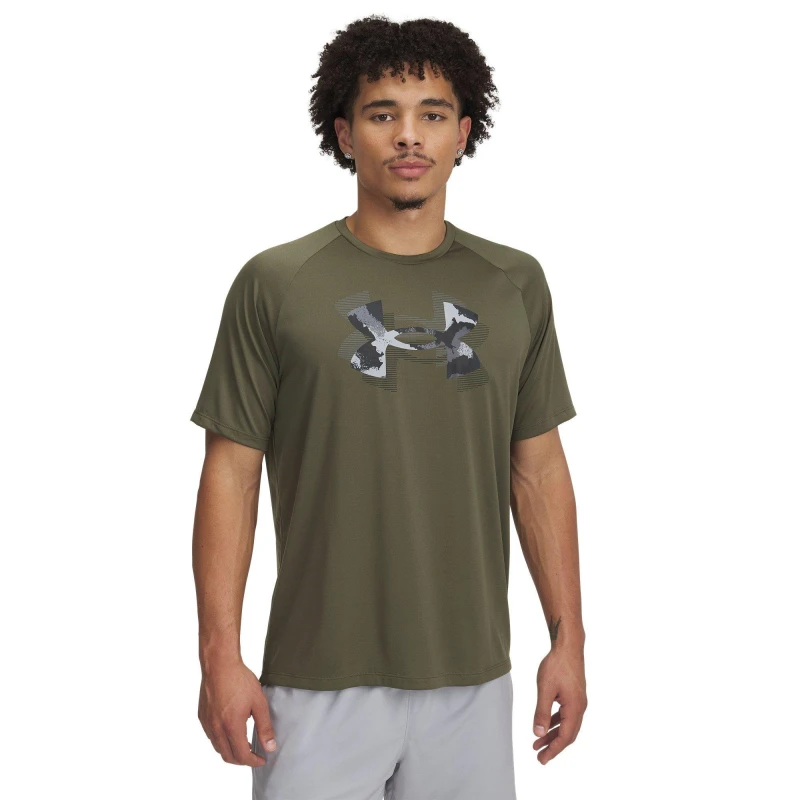 Image of Under Armour Spring Tech Print T-Shirt Mens - Green Green M