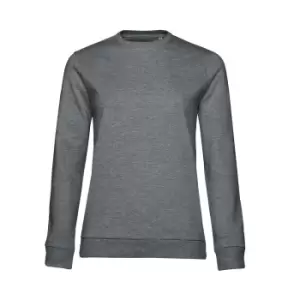 Image of B&C Womens/Ladies Set-in Sweatshirt (M) (Mid Grey Heather)